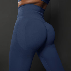 Conjunto de Yoga para Mujer de 2 Piezas, Transpirable, Antiarrugas, Ligero, Cintura Elástica, Ropa Deportiva para Gimnasio, OEM - Product Image 5