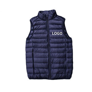 Veste d'hiver personnalisée pour homme, col montant, coupe-vent, légère, imperméable, en duvet de canard - Product Image 2