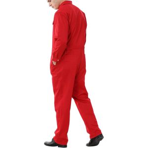 2025 personalizado para hombre 8,5 oz mono de manga larga con cremallera frontal uniforme de sarga seguridad y ropa de soldadura anticorte tamaño Regular - Product Image 6