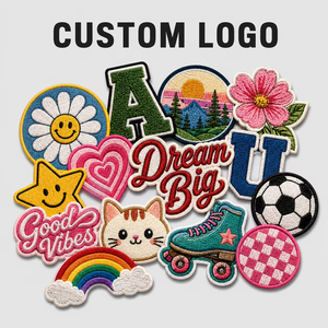 Custom Embroidered 3D Embossed PVC Material <b>Iron</b>-<b>On</b> <b>Fabric</b> Applique Patches with Custom Shape Options for Cloth Bags and Shirts - Product Image 6