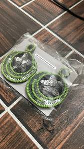 Beaded Earrings Embroidery Wholesale Hand Made Fashion blue Color Earrings <b>Artificial</b> Jewelry for Women Earrings <b>Best</b> Quality - Product Image 6
