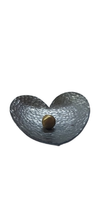 Bol décoratif en fer forgé à la main, en forme de cœur, cadeau d'anniversaire, design artisanal. - Product Image 3