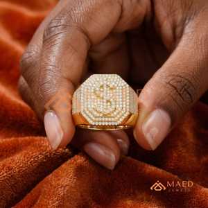 Moissanite <b>Ring</b> <b>Men</b> Hip Hop Gold Plated 925 Sterling Silver Pave Cluster Halo <b>Ring</b> Luxury Fashion Jewelry Gift - Product Image 5