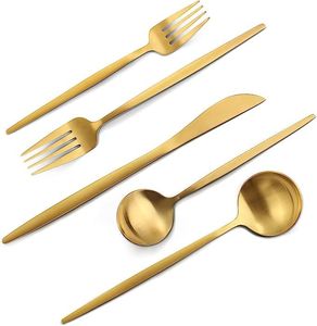 Juego de Cubiertos de Oro de Lujo para Banquetes, Bodas, Restaurantes, Venta al por Mayor, Exportación Profesional - Product Image 2