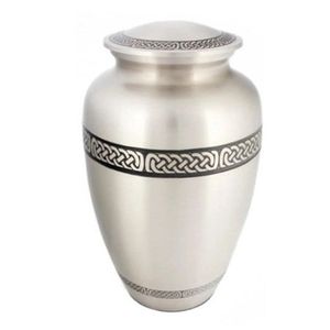 Silver Cremation Urn with Celtic Knot Design for Adult <b>Ashes</b> <b>Keepsake</b> Large Capacity <b>Keepsake</b> Silver Cremation Urns & Jar Latest - Product Image 1