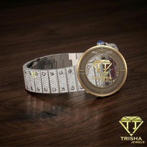 Reloj de Diamantes Moissanite Premium, Reloj Automático de Lujo Estilo Hip Hop, Reloj Mecánico VVS Brillante para Hombre - Product Image 3