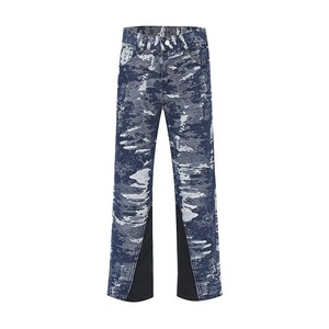 Jean en denim épais coupe droite surdimensionné pour homme, respirant, imperméable, écologique, 100 % coton, séchage rapide, hiver automne - Product Image 2