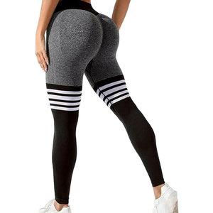 Leggings de sport pour femmes à taille haute, sublimation, impression personnalisée, style tendance, livraison directe d'usine - Product Image 2