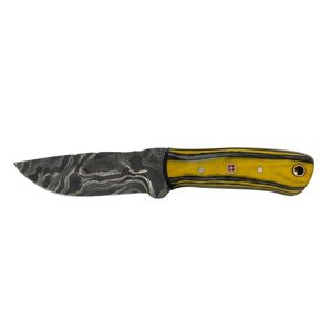 Outdoor Utility Gear Damascus Steel Multi Color Wood Handle Forged Blade <b>Small</b> Skinner Knife Fixed Blade Hunting Camping <b>Tool</b> - Product Image 2