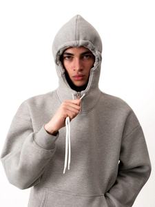 Conjunto Deportivo Unisex con Capucha, Estampado Verde, 100% Algodón, Corte Regular, Color Sólido, Ropa Casual, Bolsillos Laterales, Cintura Elástica - Product Image 5