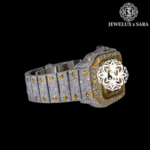 Best Quality Customized Stylish Elegant Luxury <b>Automatic</b> Rose Gold Moissanite Diamond Hip Hop Watch Available for Export Price - Product Image 2