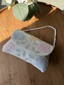 Pochette élégante à rabat floral, sac à main de soirée à motif floral pour femme, accessoire pour réception de mariage et occasions festives - Product Image 2