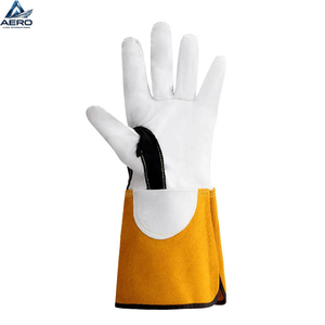Guantes de soldadura de cuero con protección para las manos 100% de alta calidad a un precio asequible para hombres, guantes de cuero rectos - Product Image 3