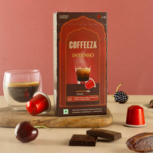 Coffeeza intenso แคปซูลกาแฟคั่วและบดอายุการเก็บรักษา18เดือนเข้ากันได้กับเครื่องผลิตสายดั้งเดิม - Product Image 2
