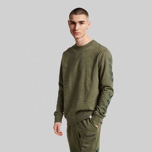 Sudadera Personalizada con Cuello Redondo, Forro Polar, Poliéster, Lisa, Acolchada, Sin Capucha, Ribetes Acanalados, para Hombre, Cortavientos - Product Image 1