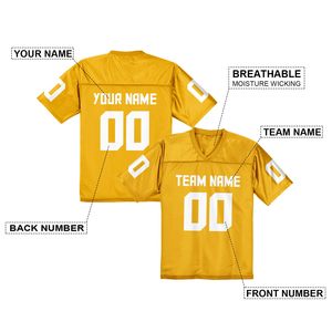 Maillot de football personnalisé pour homme, col rond, sans manches, imprimé par transfert thermique, 100 % polyester, séchage rapide, logo frontal, nom de l'équipe américaine - Product Image 4