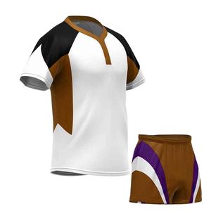Uniforme de Rugby para Hombre, Sublimado, Antiarrugas, Protección UV, Ropa Deportiva de Verano, Secado Rápido, Tela de Poliéster Resistente al Viento, Venta al Por Mayor - Product Image 2
