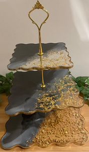 Support à gâteau en résine fait main, origine Inde, pour une décoration de table haut de gamme et des décorations de fête - Product Image 6