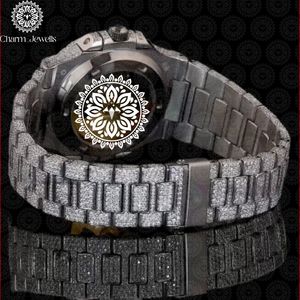 Montre de luxe pour homme Charm Jewels, cadran en acier inoxydable 40 mm, mouvement mécanique analogique, verre lumineux, résistance à l'eau 10 bars, automatique - Product Image 5