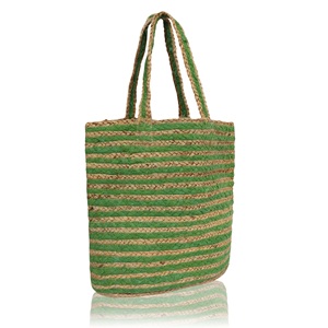 2025 Trending Women's Eco-friendly Jute <b>Tote</b> Bag Reusable <b>Beach</b> Shopping Handbag with Shoulder Strap Customizable Size & Logo - Product Image 6
