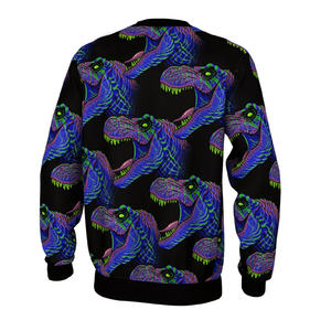 Sudadera de terciopelo personalizada de alta calidad para hombre, Jogger de cuello redondo de algodón con estampado Digital sólido, manta de invierno de felpa teñida lisa - Product Image 3