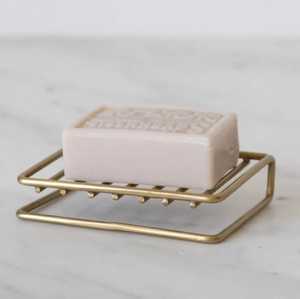 Round Metal Soap Dish With Ball Feet Gold Silver Bathroom Hardware Skies Trader - Product Image 5