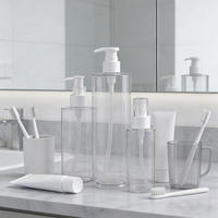 Bouteilles cylindriques en plastique PET transparentes vides de 100 ml avec pulvérisateur à pompe, couleur personnalisée, emballage cosmétique OEM/ODM, shampoing, lotion, soin de la peau