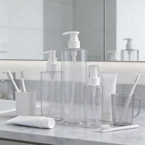 Botellas Cilíndricas de Plástico PET Transparente Vacías para Champú, Loción, Cuidado de la Piel, Envases Cosméticos Personalizados al por Mayor - Product Image 5