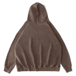 Nouveaux sweats à capuche d'hiver personnalisés pour femmes, en polaire, écologiques, à épaules tombantes, délavés à l'acide, qualité supérieure, vente en gros - Product Image 6