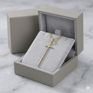 Wholesale 925 Silver <b>Gold</b> Plated Custom Jesus Point Cross <b>Pendant</b> Necklace Natural Diamond Christian Religious <b>Pendants</b> Charms - Product Image 4