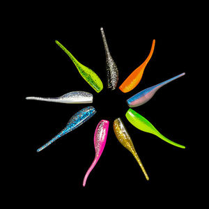 เหยื่อตกปลาแบบนิ่ม 50 มม. 1 กรัม สำหรับตกปลาในน้ำจื<span class=keywords><strong>ด</strong></span> รูปทรง<span class=keywords><strong>ล</strong></span>ูกอ๊อ<span class=keywords><strong>ด</strong></span>หางแหลม ทำจากพีวีซี สำหรับปลาบาสขนาดเล็ก - Product Image 4