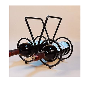 Organisateur de rangement en métal pour bouteilles de vin, support pour comptoir de cuisine, accessoires de bar, support pour bouteilles de vin - Product Image 5