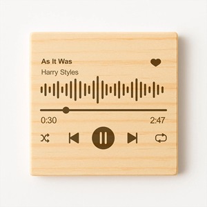 ชุดจานรองแก้วไม้ลายดนตรี ดีไซน์น่ารัก ของตกแต่งร้านกาแฟ สำหรับใช้ส่วนตัว ตกแต่งโต๊ะกาแฟ ชา ที่บ้าน ไอเดียของขวัญสุดเก๋ - Product Image 1