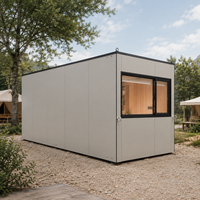 Maison portable, maison modulaire préfabriquée, maison conteneur en panneaux composites d'aluminium, mini-maison, chambre, salle de bain, camping, station balnéaire