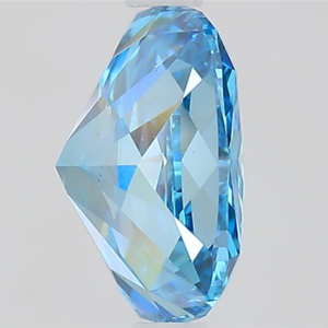 Diamant Gemver 2 carats, bleu vif fantaisie, taille coussin, cultivé en laboratoire, clarté VS, certifié IGI, excellente taille, pour la fabrication de bijoux - Product Image 4