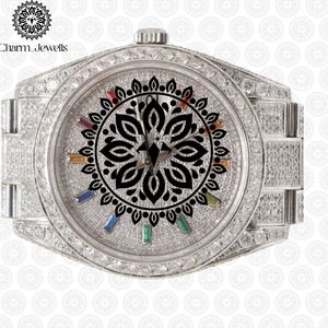 Charm_Jewells Women's Luxury Stainless Steel <b>Watch</b> 38mm Round Case Analog Quartz Sapphire Crystal Dial Folding Clasp - Product Image 5