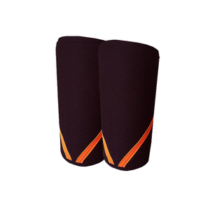 Genouillère de protection sportive élastique pour homme, bicolore rouge et noir - Product Image 6