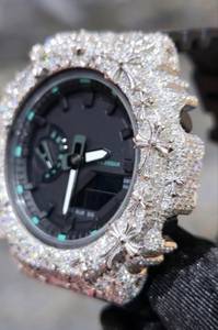 Cache-cadran de montre personnalisé de haute qualité, serti de moissanite VS D, pour GA-2100/GA-2110 - Product Image 3