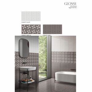 Carrelage céramique blanc brillant 300x600, finition élégante et minimaliste, surface murale adaptée aux bureaux, bâtiments commerciaux, grands espaces. - Product Image 1