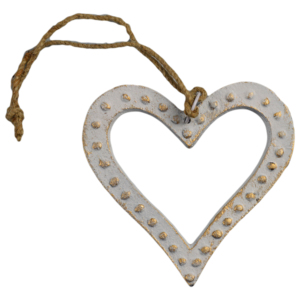 Adorno Navideño de Aluminio con Diseño Moderno de Corazón Blanco de Zikra Handicrafts, con Acabado Pintado Duradero - Product Image 6
