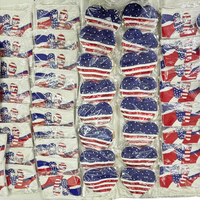 Pochettes à monnaie perlées pour le 4 juillet, avec de nouveaux motifs tendance brodés à la main, options de personnalisation, prix d'usine