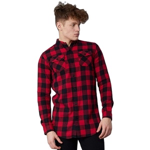 Chemises à col rabattu pour hommes, vêtement chaud et personnalisé, molletonné, épais, flanelle, à carreaux, décontracté, collection hiver - Product Image 2