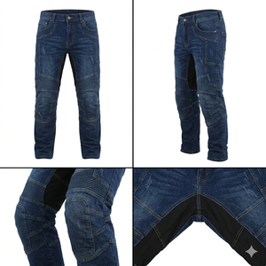 Pantalones de Motocicleta para Hombre, Completamente Forrados, Reforzados, de Mezclilla, Pantalones de Motociclista con Protección, Ropa de Invierno para Motociclistas, OEM ODM W - Product Image 3