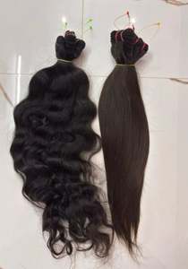 Peluca de Cabello Humano Natural Rizado Largo de la Mejor Calidad, Cabello Indio Virgen, Densidad Natural, Ondulado, Suave y Abundante - Product Image 4