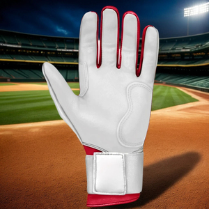 Guantes de Bateo de Béisbol de Cuero Profesionales Personalizados OEM, Guante de Bateo de Béisbol de la Mejor Calidad con Protección Completa para los Dedos - Product Image 2