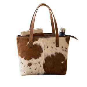 Sac fourre-tout en cuir véritable de luxe pour femmes avec fermeture à glissière, design vintage fait main - LTB-0530 - Product Image 2