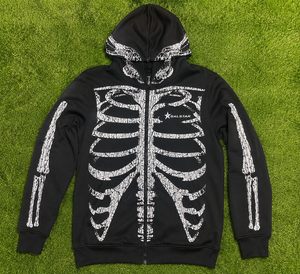 Sudadera con Capucha Sublimada con Estampado de Esqueleto Gótico al por Mayor, Sudadera con Capucha Personalizada con Gráficos para Fiestas de Halloween, Fabricante - Product Image 3