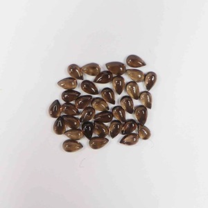 Cuarzo Ahumado Marrón Suelto de Alta Calidad, Cabujón Liso en Forma de Pera, Natural para la Fabricación de Joyas, Piedras de Rubí y Esmeralda al por Mayor - Product Image 3