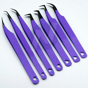 Pince à épiler pour extensions de cils NOMZI INTERNATIONAL en acier inoxydable de haute qualité, 45/90 degrés, logo personnalisé, emballage d'usine, pointue - Product Image 6