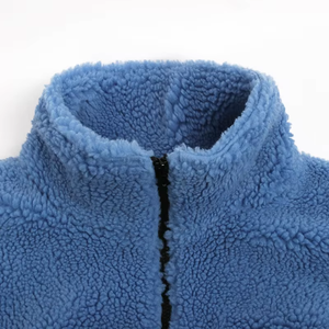 Chaqueta de Forro Polar Sherpa Personalizada para Hombres, Mujeres y Niños |   Mezcla de polialgodón afelpado cálido para invierno de alto gramaje |   Suministro al por Mayor OEM/ODM - Product Image 3